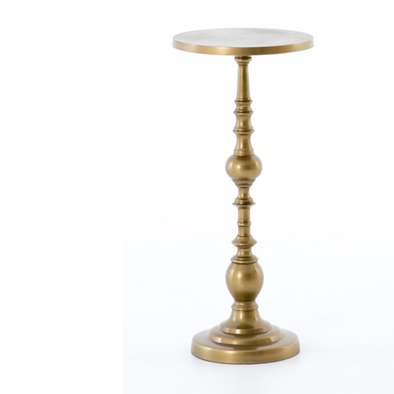 ANTIQUE BRASS END TABLE